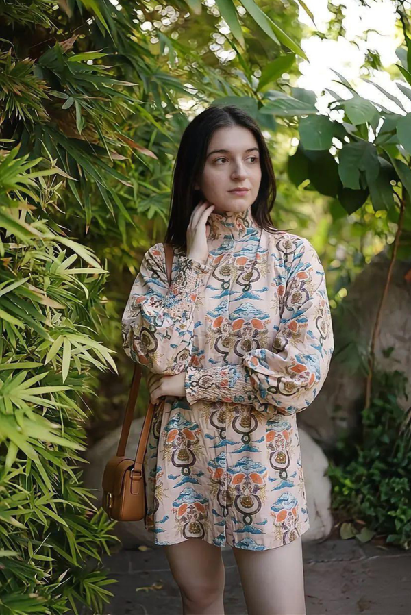 Ivory Mirage Shirt Dress