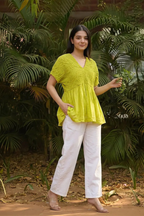 Lime Bloom Top