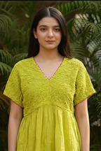 Lime Bloom Top