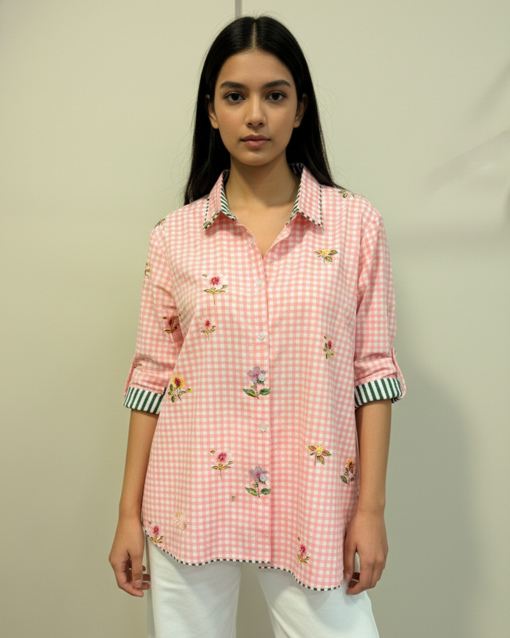Blush Petal Layered Shirt