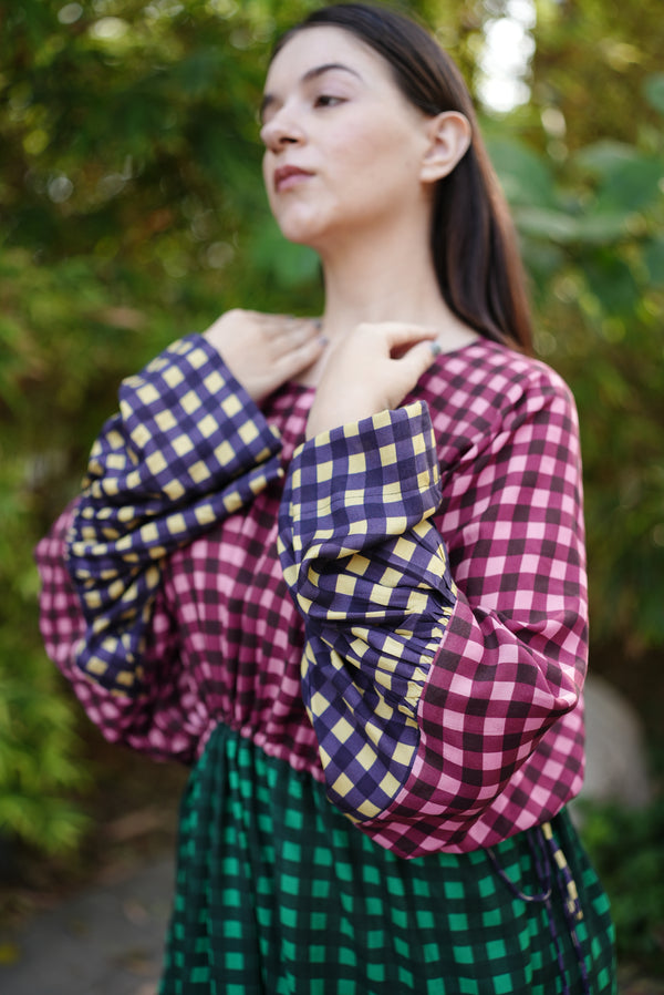 Gingham Cotton Dress