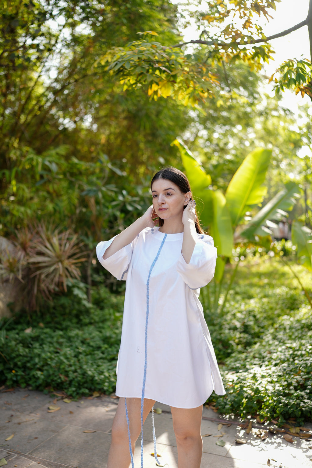 Indigo Trace Cotton Dress