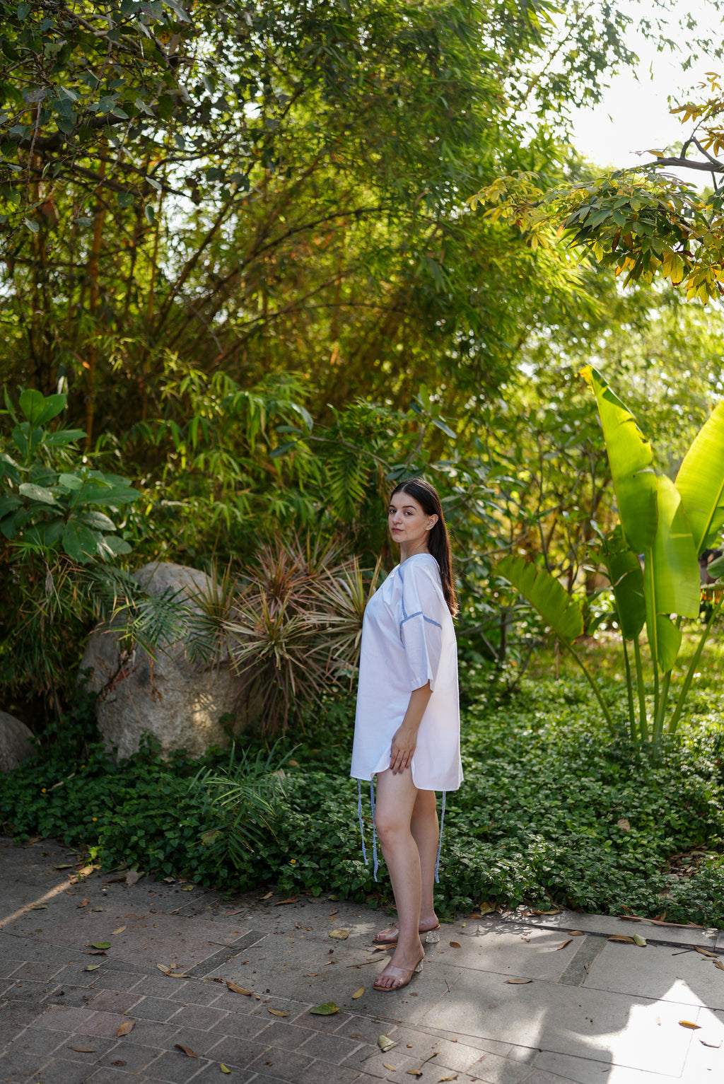 Indigo Trace Cotton Dress