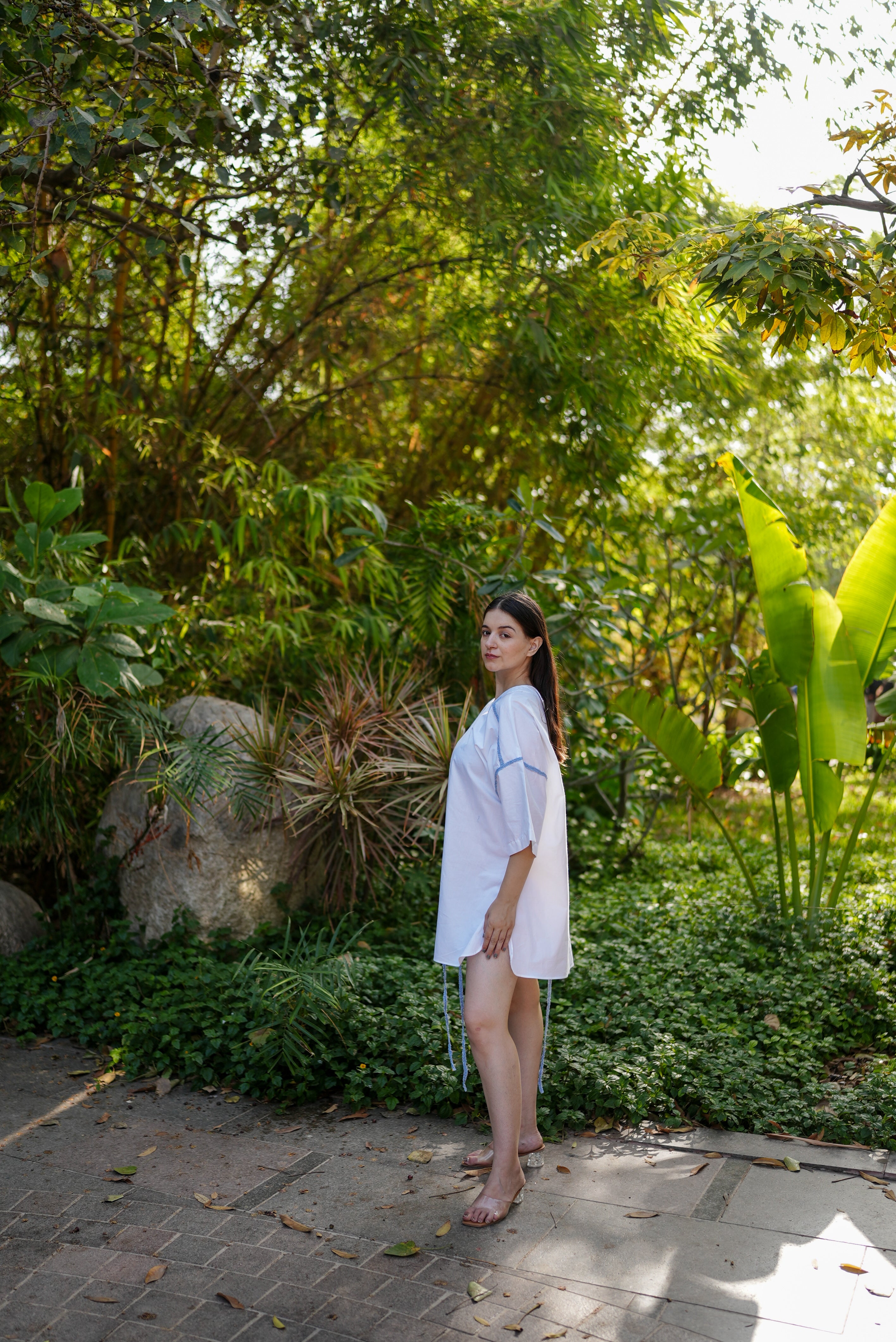 Indigo Trace Cotton Dress