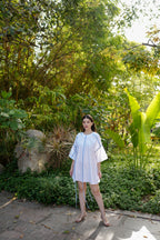 Indigo Trace Cotton Dress