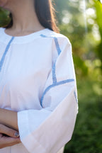 Indigo Trace Cotton Dress