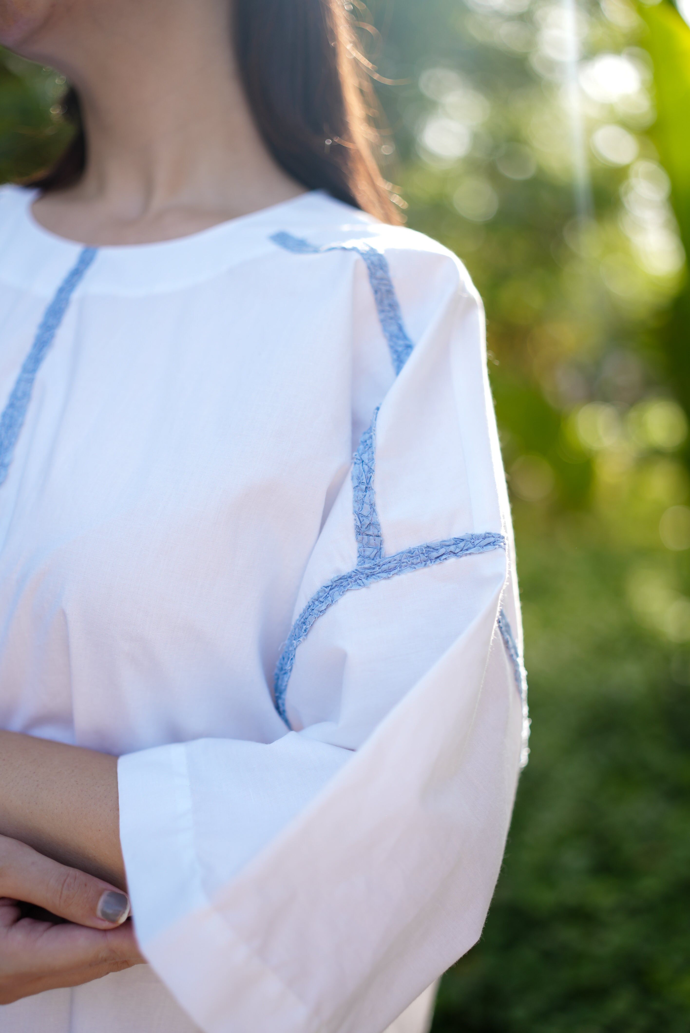 Indigo Trace Cotton Dress