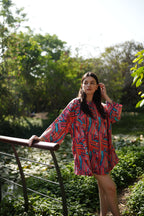 Prism Lines Cotton Dress