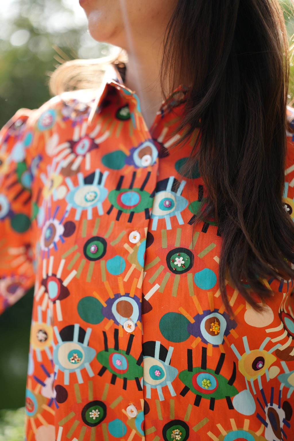Garden Pop Cotton Shirt