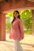 Candy Stripe Cotton Poplin Shirt