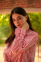 Candy Stripe Cotton Poplin Shirt