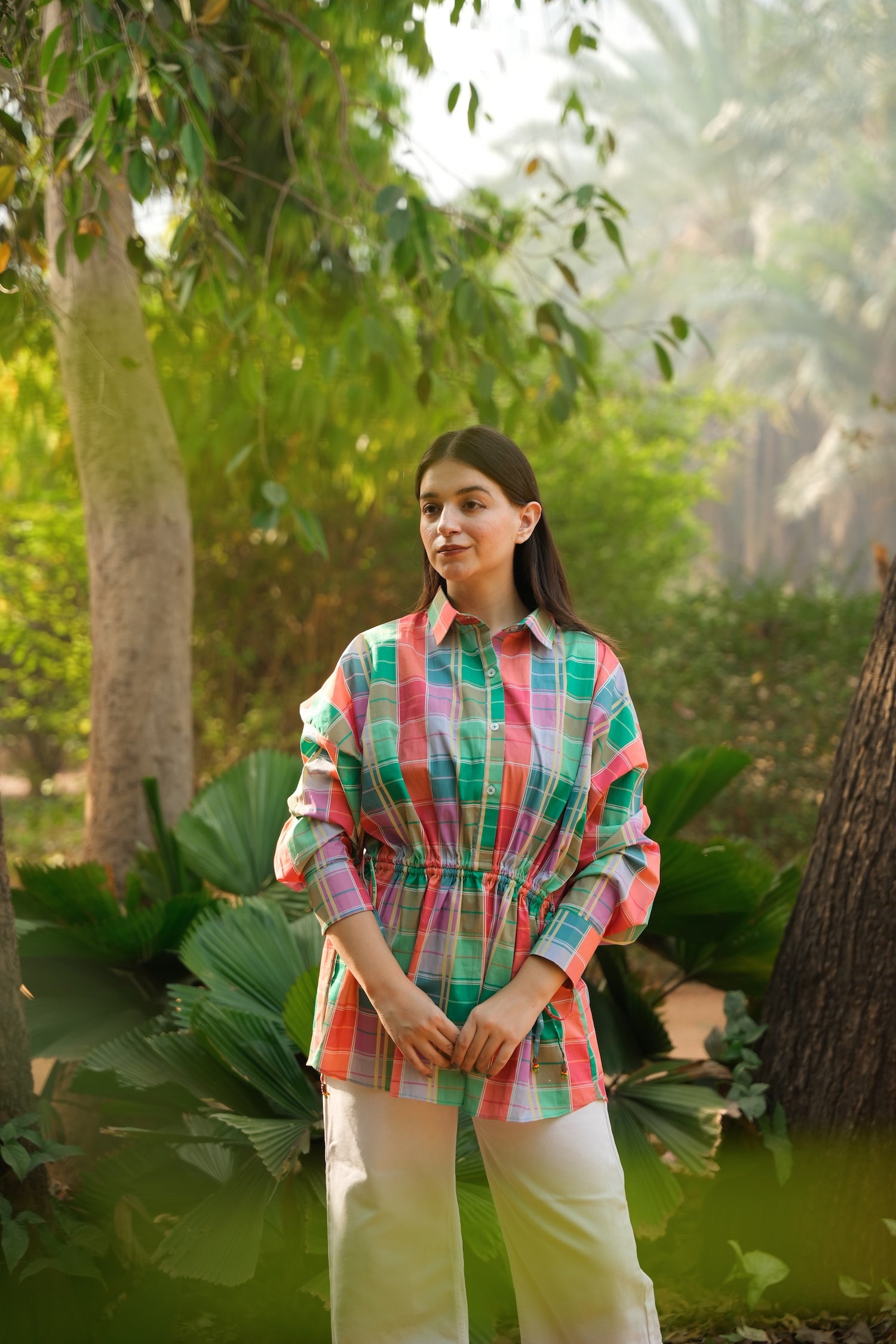 Sorbet Check Cotton Poplin Shirt
