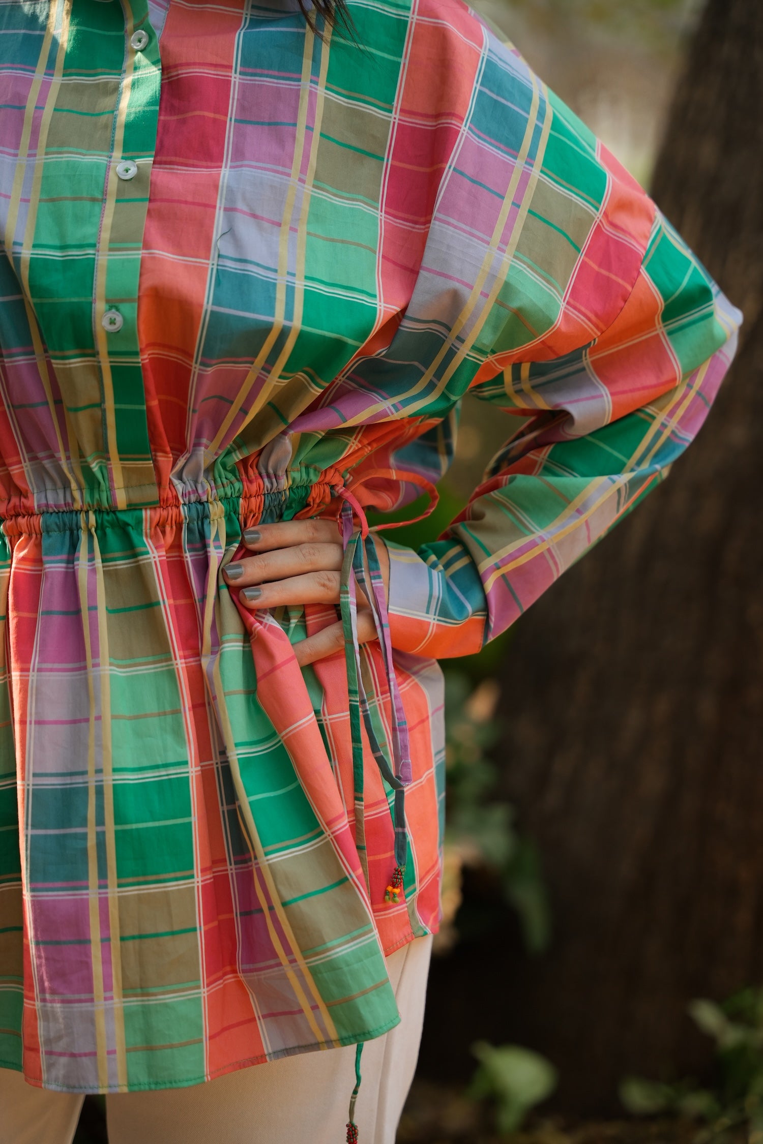 Sorbet Check Cotton Poplin Shirt