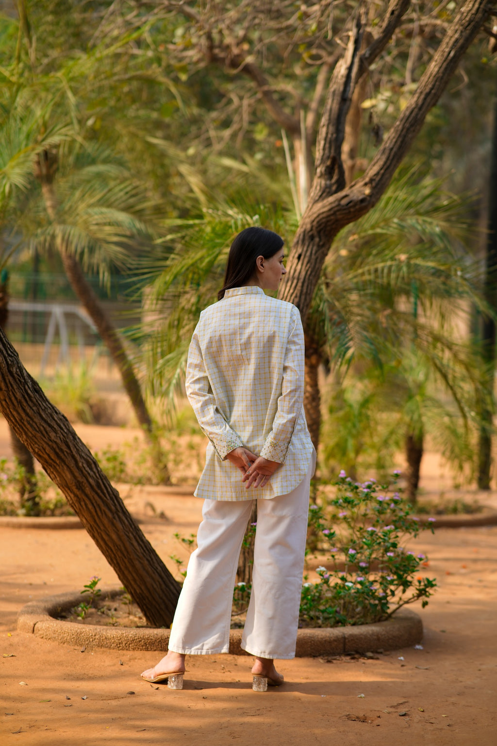 Aurora Check Embellished Shirt