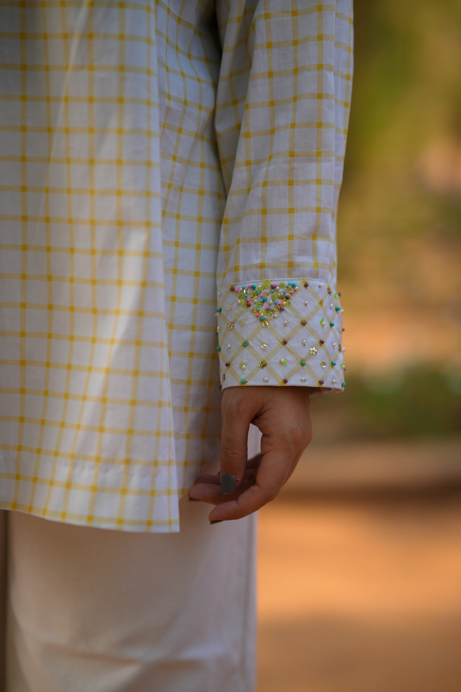 Aurora Check Embellished Shirt