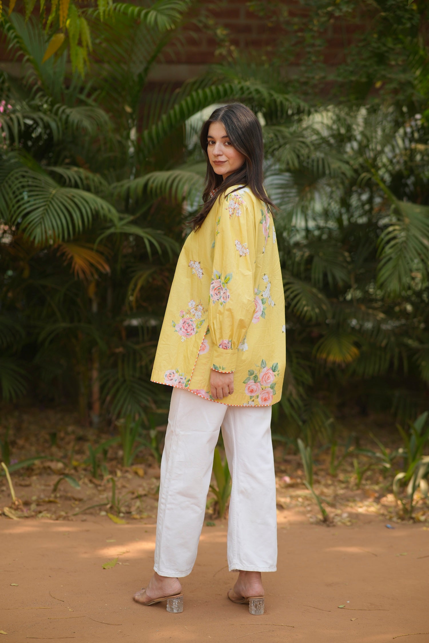 Sunbeam Floral Embroidered Cotton Shirt